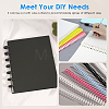 Plastic Loose Leaf Book Binder Hinged Rings AJEW-GF0015-32A-6