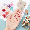 200Pcs 10 Colors Transparent Spray Painted Glass Charms GLAA-PH0001-25-5