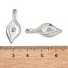 304 Stainless Steel Rhinestone Pendants STAS-L308-10P-3