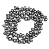 Electroplated Shell Pearl Beads Strands BSHE-B009-A01-5x8mm-02-4