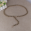 1Pc Alloy PU Leather Braided Waist Chains for Woman AJEW-CL0005-49A-3