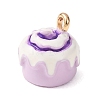 Brass Enamel Pendants KK-CBA8989-01B-2