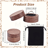 Round Wood Ring Storage Boxes CON-WH0087-59A-3