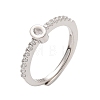 S925 Sterling Silver Adjustable Letter Rings for Women RJEW-M068-01P-O-2