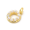 Real 18K Gold Plated Rack Plating Brass Micro Pave Cubic Zirconia Pendants KK-S396-02D-2