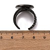 304 Stainless Steel Cuff Ring Components STAS-P454-01E-B-3