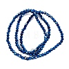 Transparent Electroplate Glass Beads Strands EGLA-A039-T2mm-UA03-2