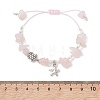Turtle Alloy Charm Bracelets BJEW-MZ00329-02-4