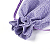 Rectangle Polyester Imitation Burlap Packing Pouches ABAG-N009-01A-02-2