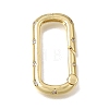 Brass Micro Pave Clear Cubic Zirconia Clasps KK-CBAEEA8-04G-1