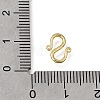 Brass S-Hook Clasps KK-CBA0DF0-13G-3