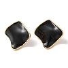 Rhombus Golden Ion Plating(IP) 304 Stainless Steel Stud Earrings for Women EJEW-L287-043G-02-1