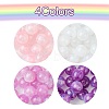 64Pcs 4 Colors Round Imitation Cat Eye Resin Beads RESI-FS0001-66B-2