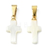 Natural White Shell Pendants PALLOY-JF05487-1