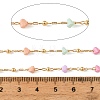 Handmade Brass Glass Beaded Chains GL-CBA1C06-13G-3