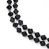 Natural Black Tourmaline Beads Strands G-CA0001-64-7