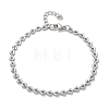 304 Stainless Steel Triangle Link Chain Bracelets for Women BJEW-F488-23P-3