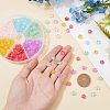 240Pcs 6 Colors Transparent Spray Painted Glass Beads GLAA-FH0001-28-3