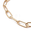 Vacuum Plating 304 Stainless Steel Paperclip Chain Bracelets BJEW-I295-15G-2
