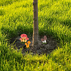 12Pcs 6 Style Resin Potted Mushroom Display Ornaments DJEW-OC0001-31-6