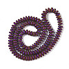 Electroplated Synthetic Non-magnetic Hematite Beads Strands G-E618-08H-2