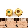 Brass Pave Cubic Zirconia Beads KK-A292-07MG-01-3