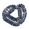 Electroplate Baking Paint Transparent Glass Beads Strands GL-N005-02A-C06-2