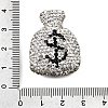 Handmade Polymer Clay Rhinestone Beads CLAY-Z006-04E-3