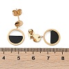 304 Stainless Steel Plastic Dangle Stud Earrings EJEW-Z089-16G-5