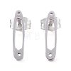 304 Stainless Steel Stud Earrings Findings EJEW-Z017-02P-1