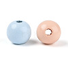 Easter Spray Painted Schima Wood Beads WOOD-T033-03M-02-2