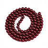 Baking Paint Pearlized Glass Pearl Bead Strands HY-N002-4mm-A13-3
