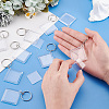   30Pcs Transparent Acrylic Photo Frame Keychain KEYC-PH0002-03-3