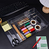 8 Grids Acrylic Storage Drawer Boxes without Lid CON-WH0095-182-4