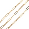 304 Stainless Steel Paperclip Chains CHS-C006-04G-1