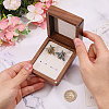 Wood Cuff-link Gift Storage Magnetic Boxes CON-WH0089-265B-3