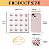 8 Sheets Plastic Waterproof Self-Adhesive Picture Stickers DIY-WH0428-089-2