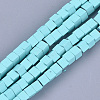 Spray Painted Non-magnetic Synthetic Hematite Beads Strands G-T116-22-08-1