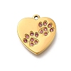 304 Stainless Steel Rhinestone Pendants STAS-R159-55G-01-1