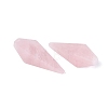 Natural Rose Quartz Pendants G-N362-22F-2