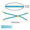 12Pcs 3 Colors Nylon Cords Bracelet Makings Fit for Connector Charms AJEW-YW0001-40B-3