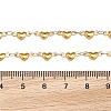 304 Stainless Steel Heart Link Bracelets X-BJEW-M121-03G-3