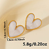 Fashionable 304 Stainless Steel Heart Stud Earrings JW1636-2-3