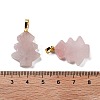 Natural Rose Quartz Pendants G-A203-01J-3