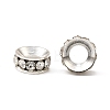 Brass Rhinestone Spacer Beads RB-A020-12mm-01S-1