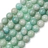 Natural Amazonite Beads Strands G-F461-12-8mm-01AB-2