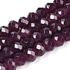Baking Paint Imitation Jade Glass Bead Strands LS-DGLA-A034-J6MM-A02-1