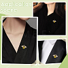 Bee Enamel Pins JEWB-WH0030-105A-5