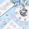60Pcs 3 Styles 304 Stainless Steel Plain Edge Bezel Cups STAS-SC0021-46-4