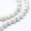 Synthetic Howlite Bead Strand G-E439-6mm-01C-1